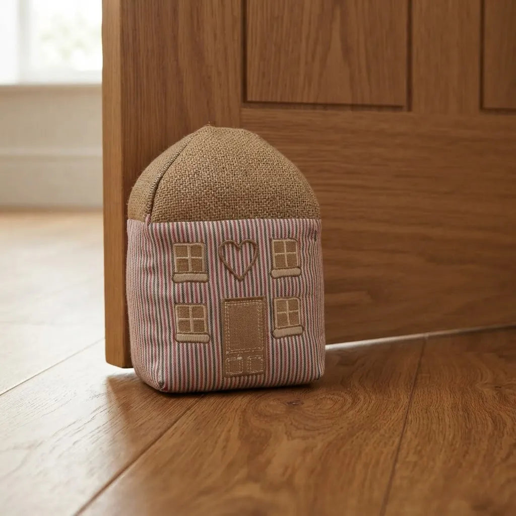 Tope De Puerta Decorativo Casita rosa · Estilo Campestre