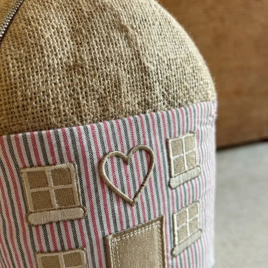 Tope De Puerta Decorativo Casita rosa · Estilo Campestre