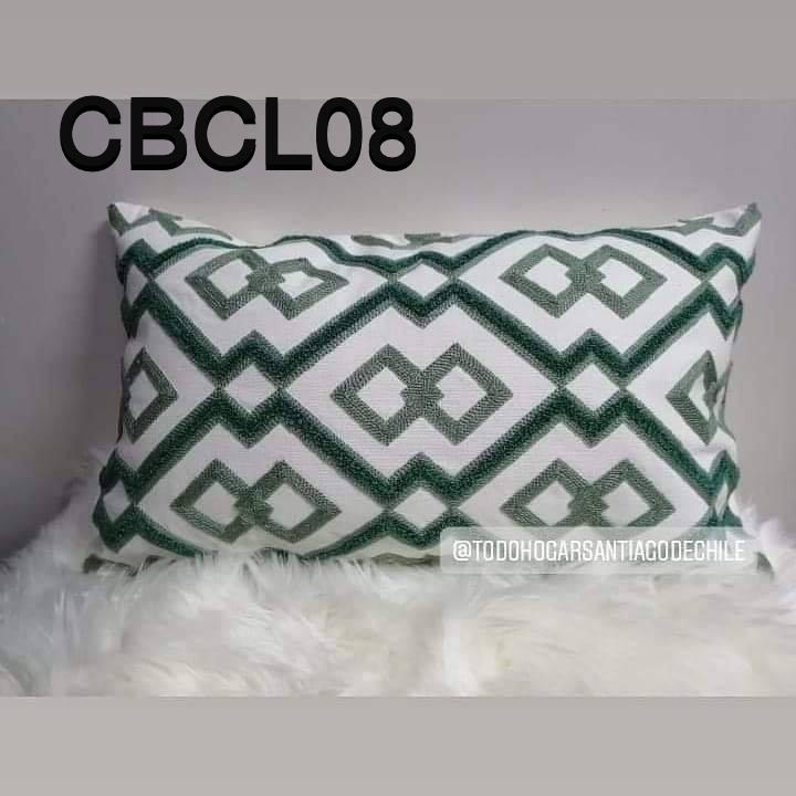 Fundas cojines bordados color turquesa