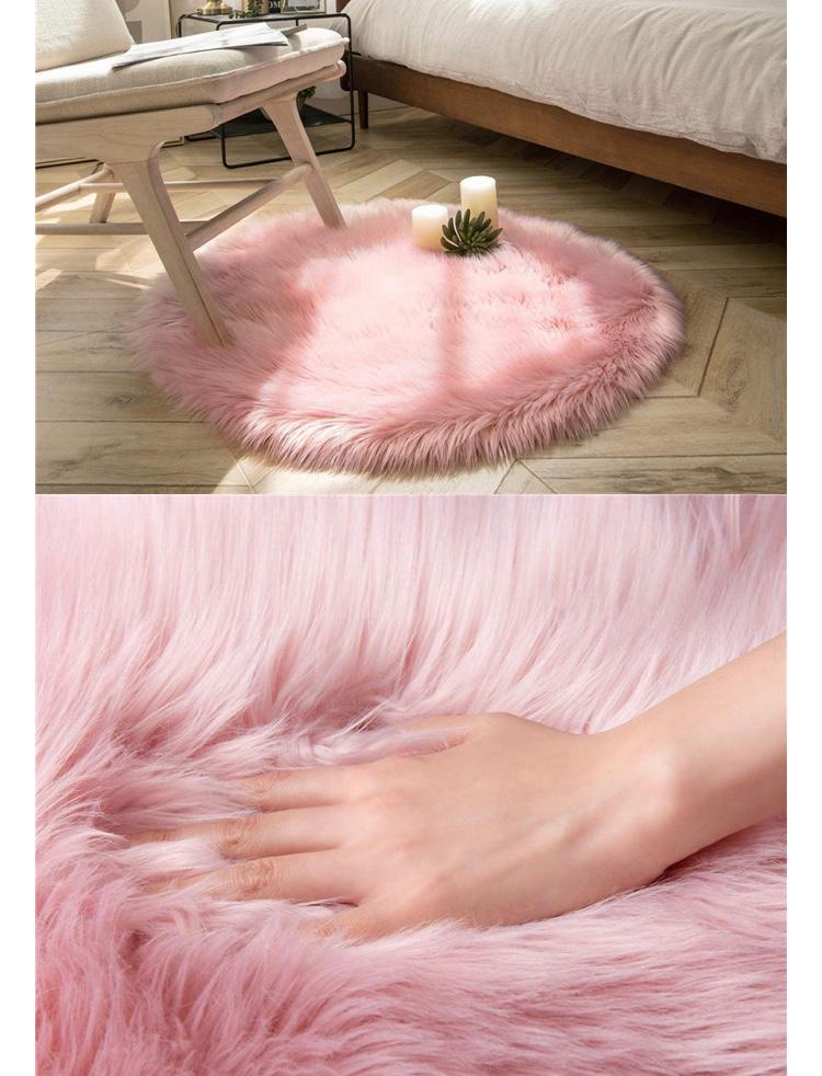 Alfombras redondas de pelo fino - 120 cm