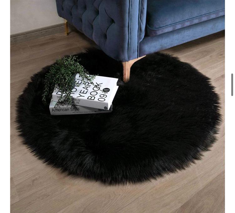 Alfombras redondas de pelo fino - 120 cm