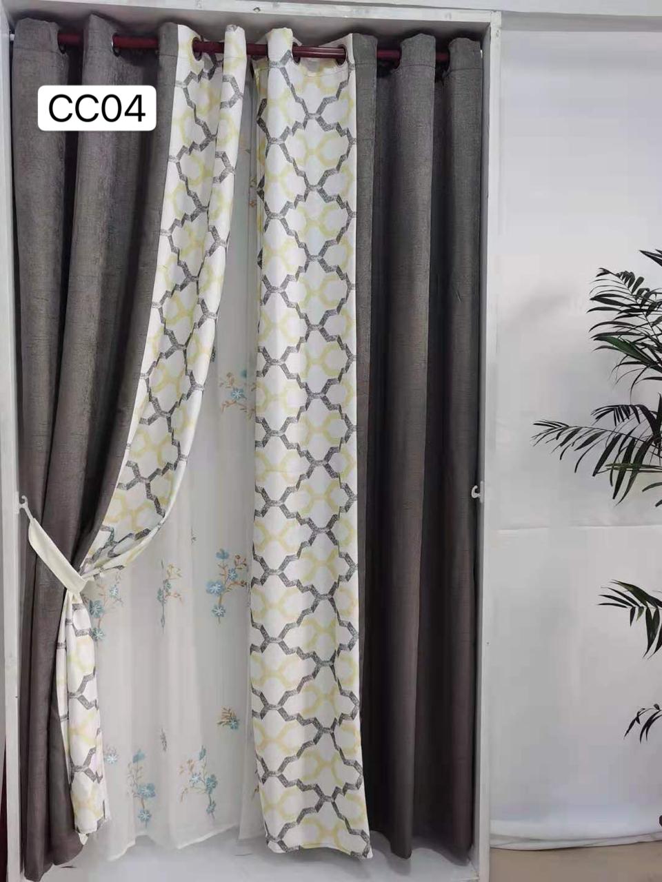 Cortinas Combinadas Con Diseño