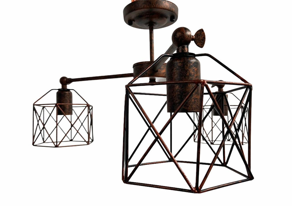 Lámpara metálica de techo