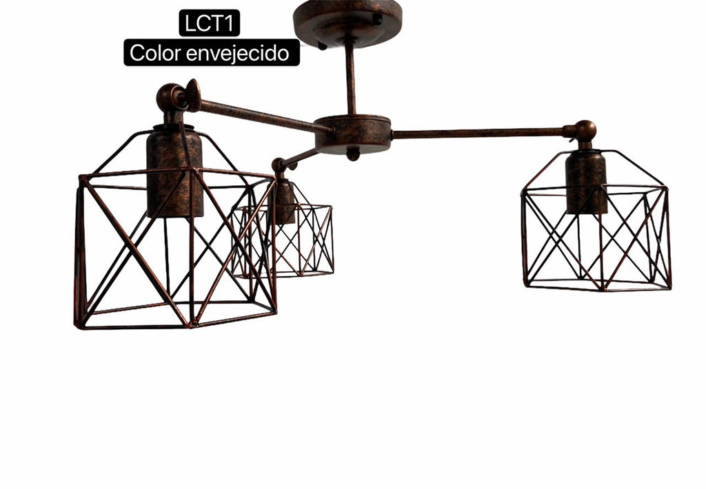 Lámpara metálica de techo