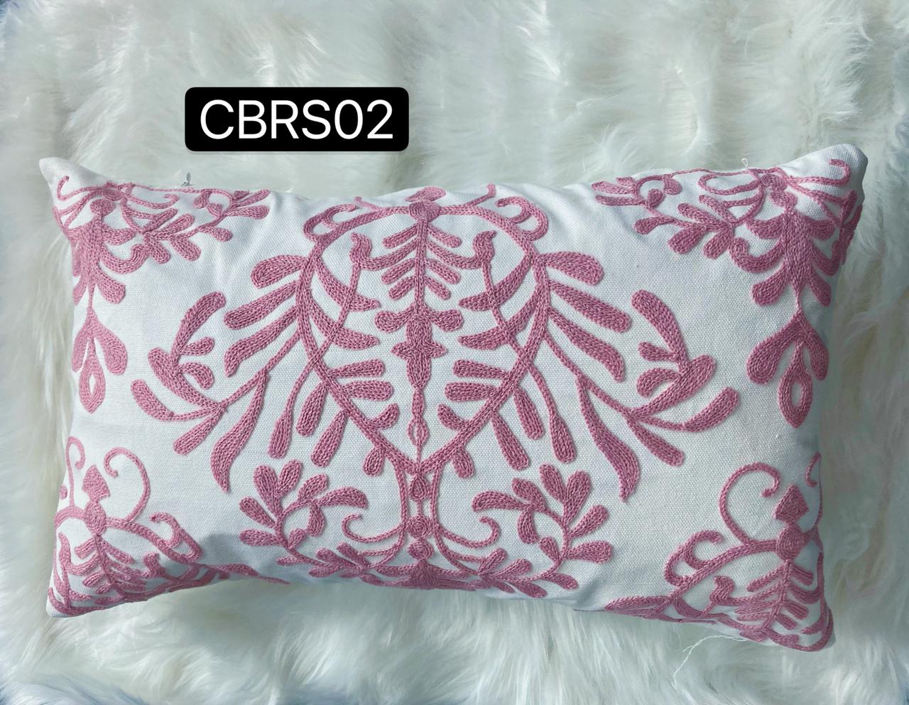 Fundas de cojines Bordadas Rosa