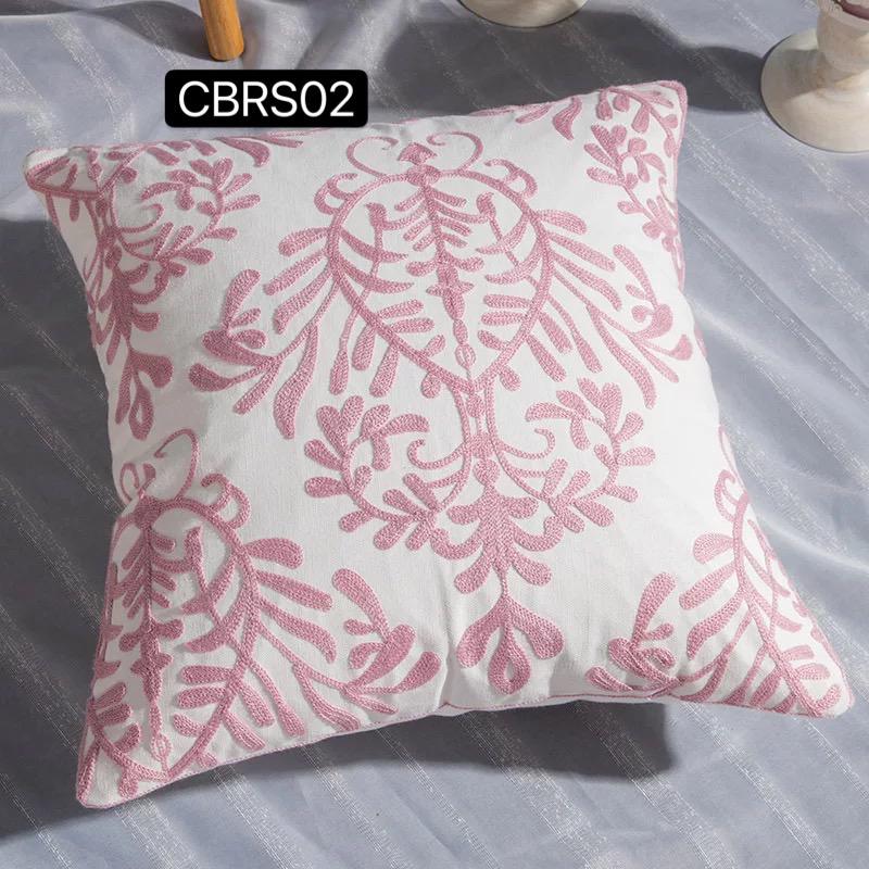 Fundas de cojines Bordadas Rosa