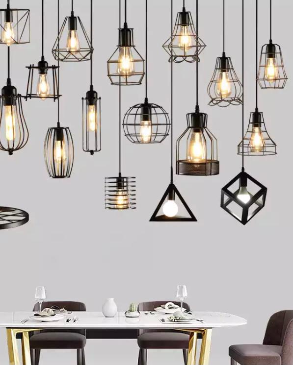 Lámparas Metálicas Geométricas