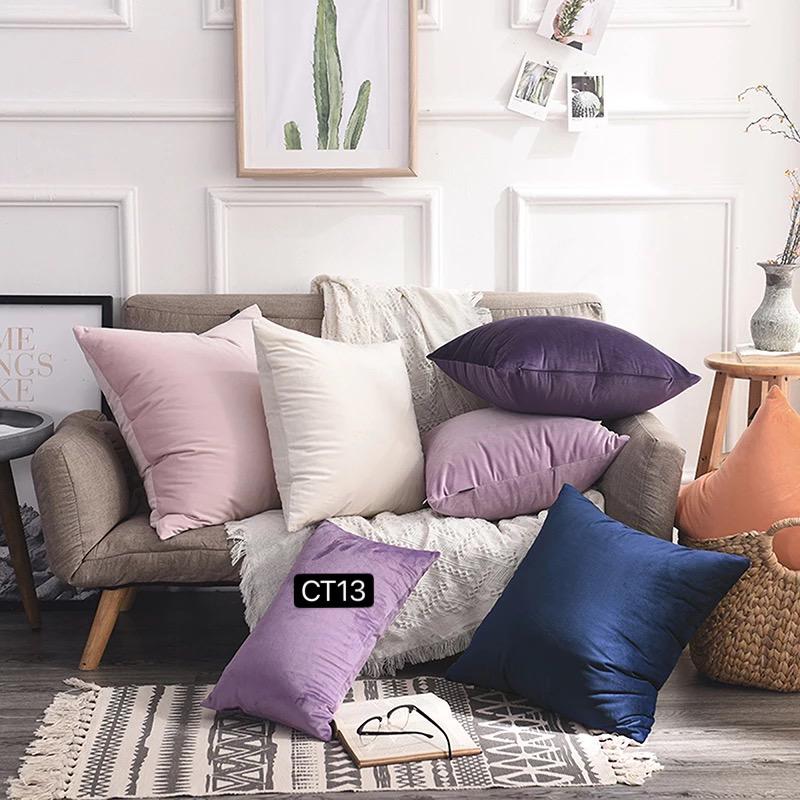 Fundas de cojín en terciopelo