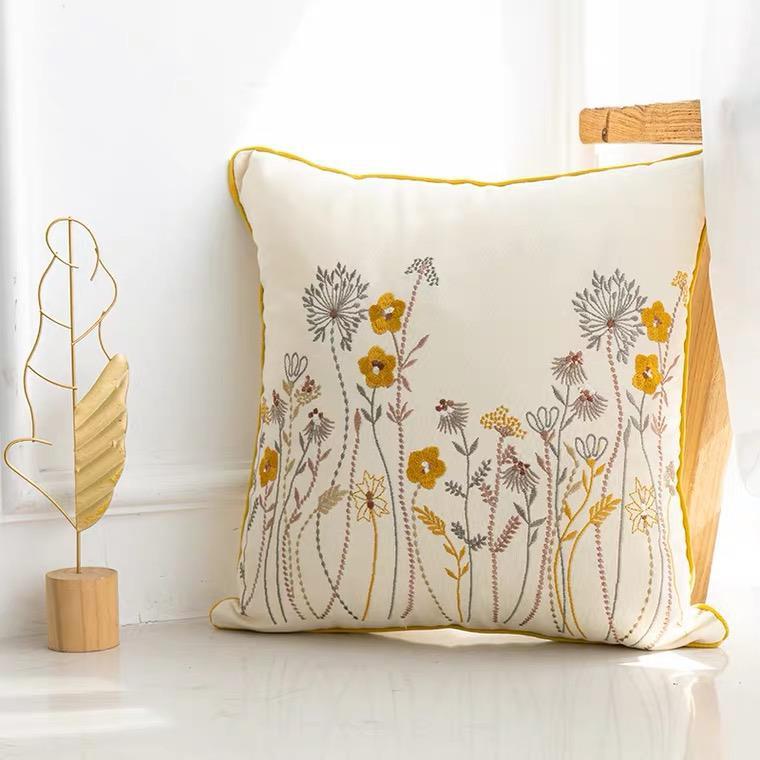 Fundas de cojines bordados punto