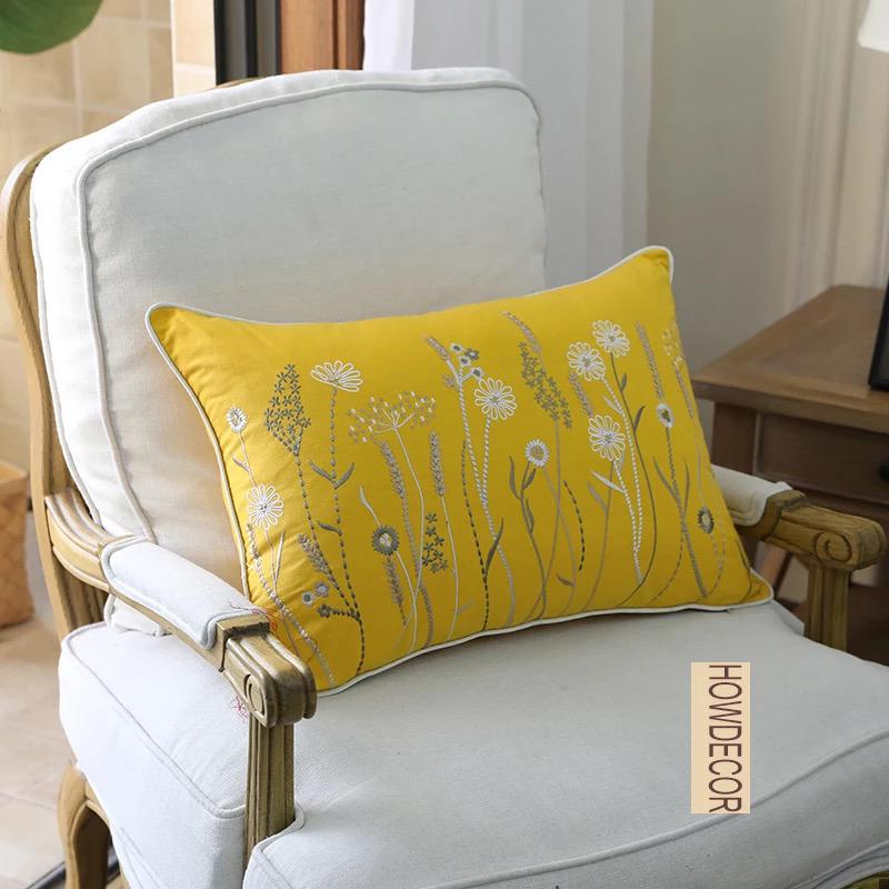 Fundas de cojines bordados punto