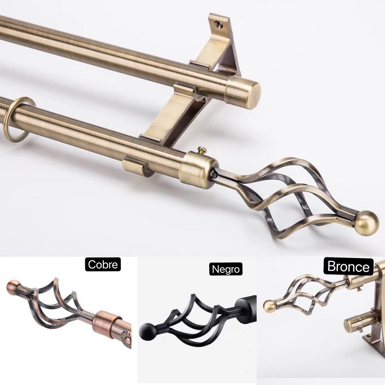 Barra de cortina extensible