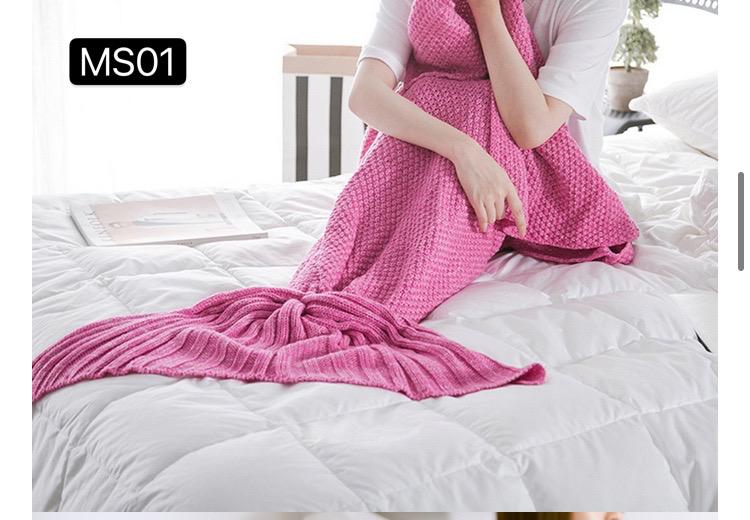 40% descuento, mantas estilo sirena