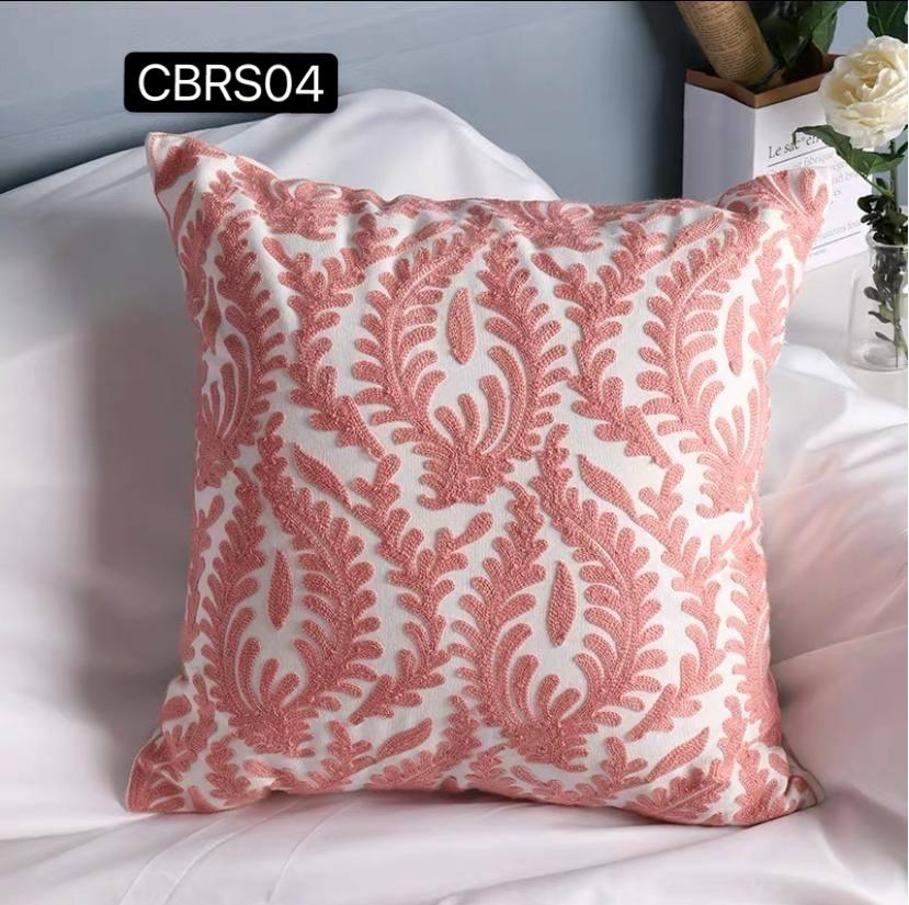 Fundas de cojines Bordadas Rosa