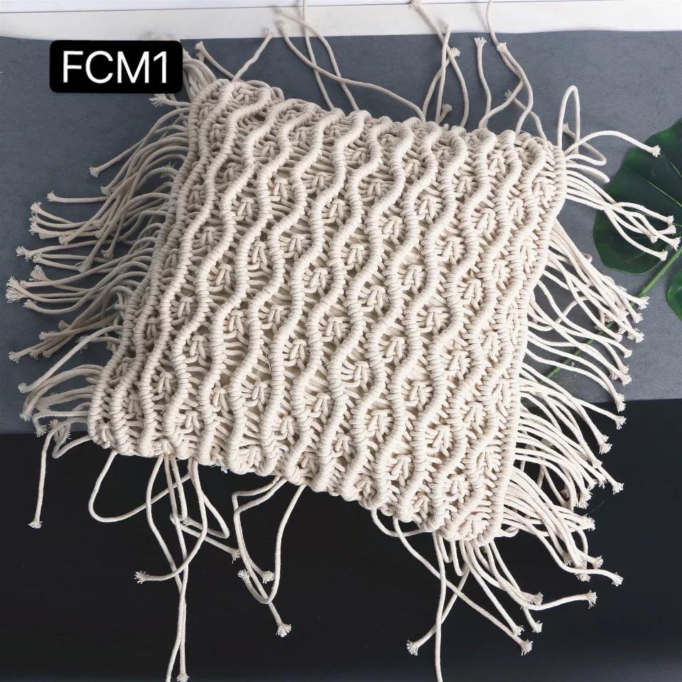 Fundas de cojines macramé