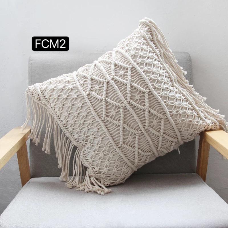 Fundas de cojines macramé