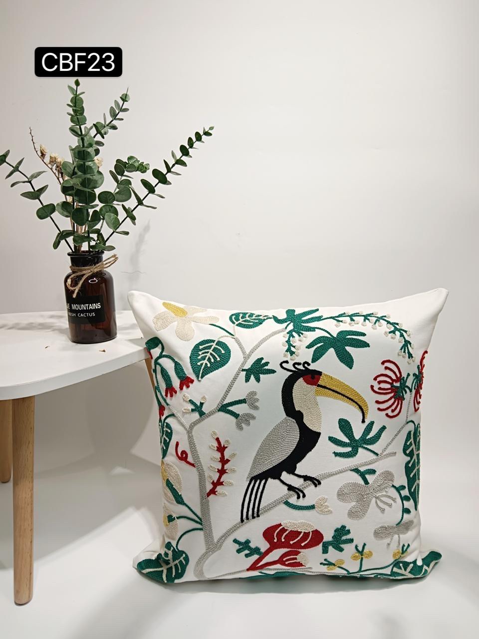Fundas de cojines  bordadas