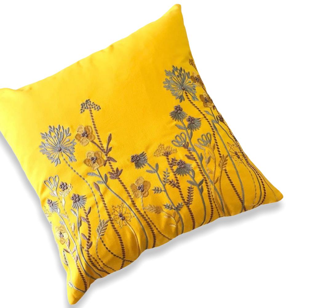 Fundas de cojines bordados punto