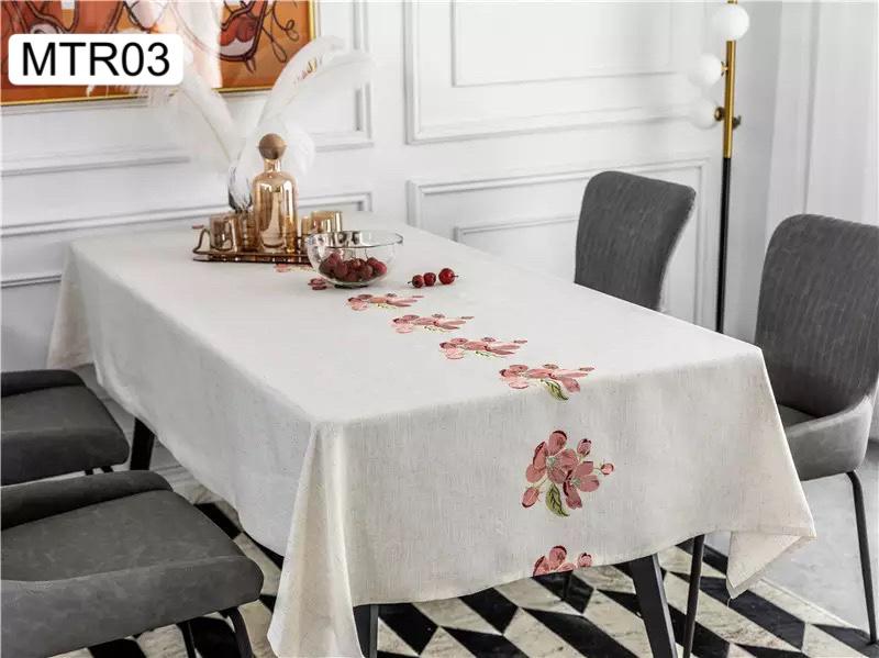 Mantel tejido  de lino