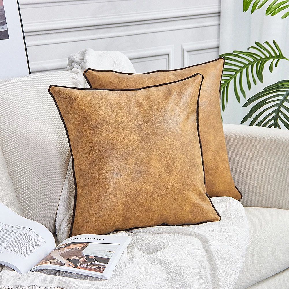 Fundas de cojines Imitación cuero
