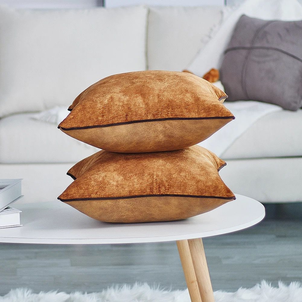 Fundas de cojines Imitación cuero