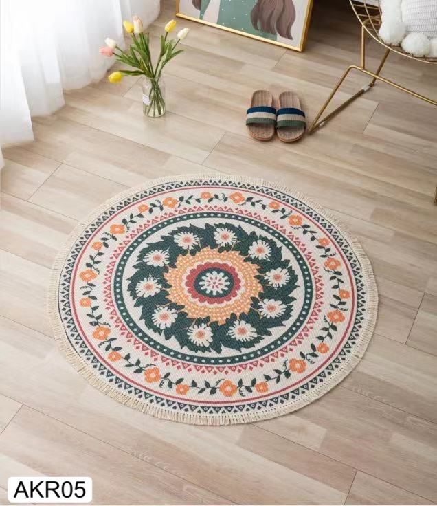 Alfombra Kilim Redonda - 120 cm