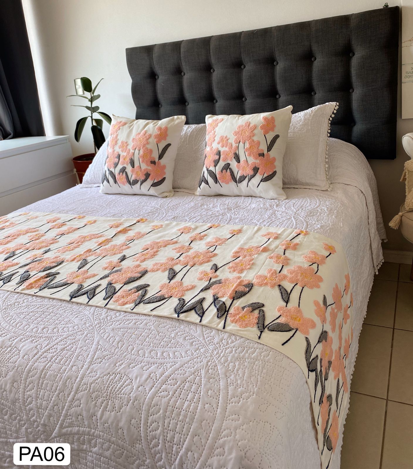 Set de pieceras bordadas