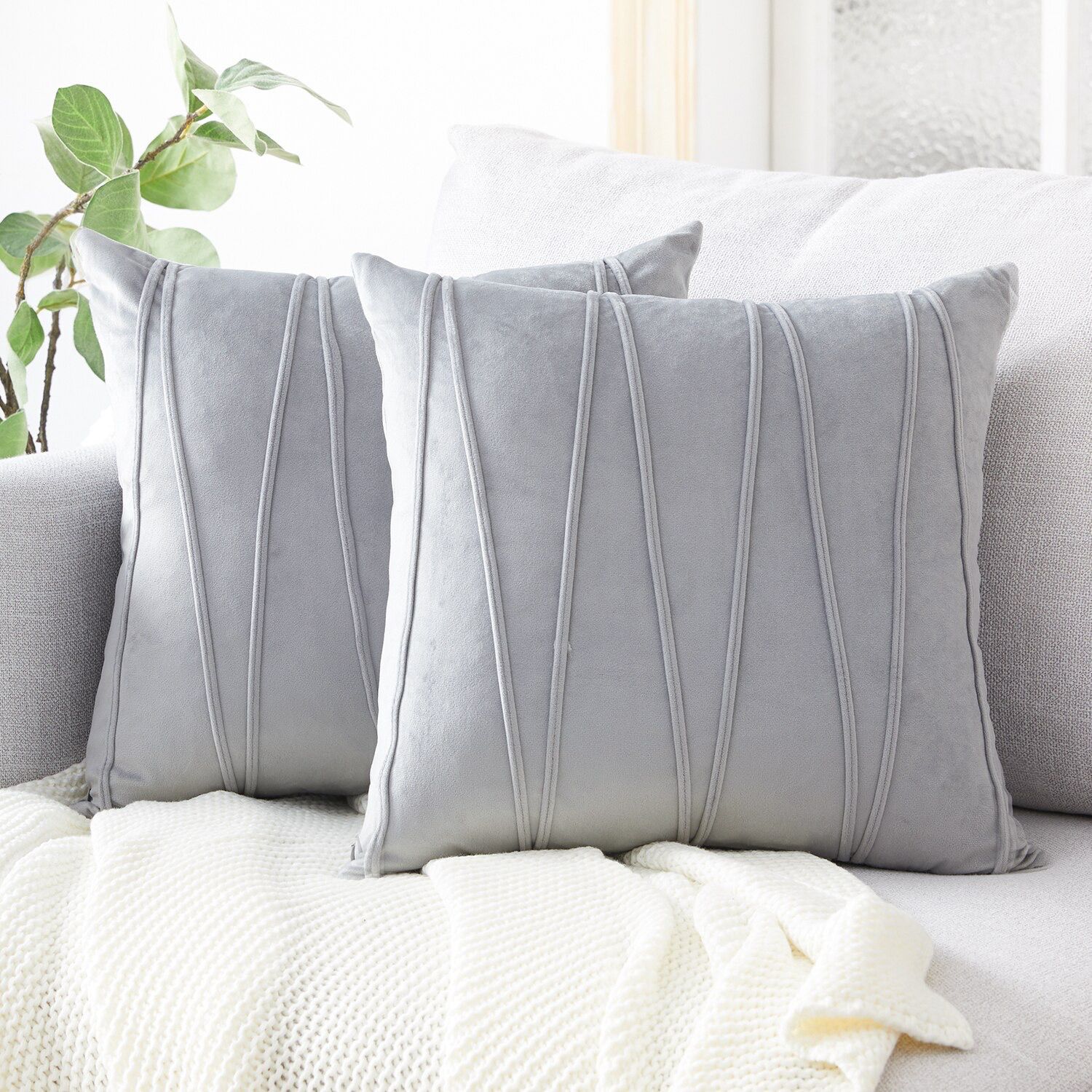 Fundas de cojines velvet Zigzag