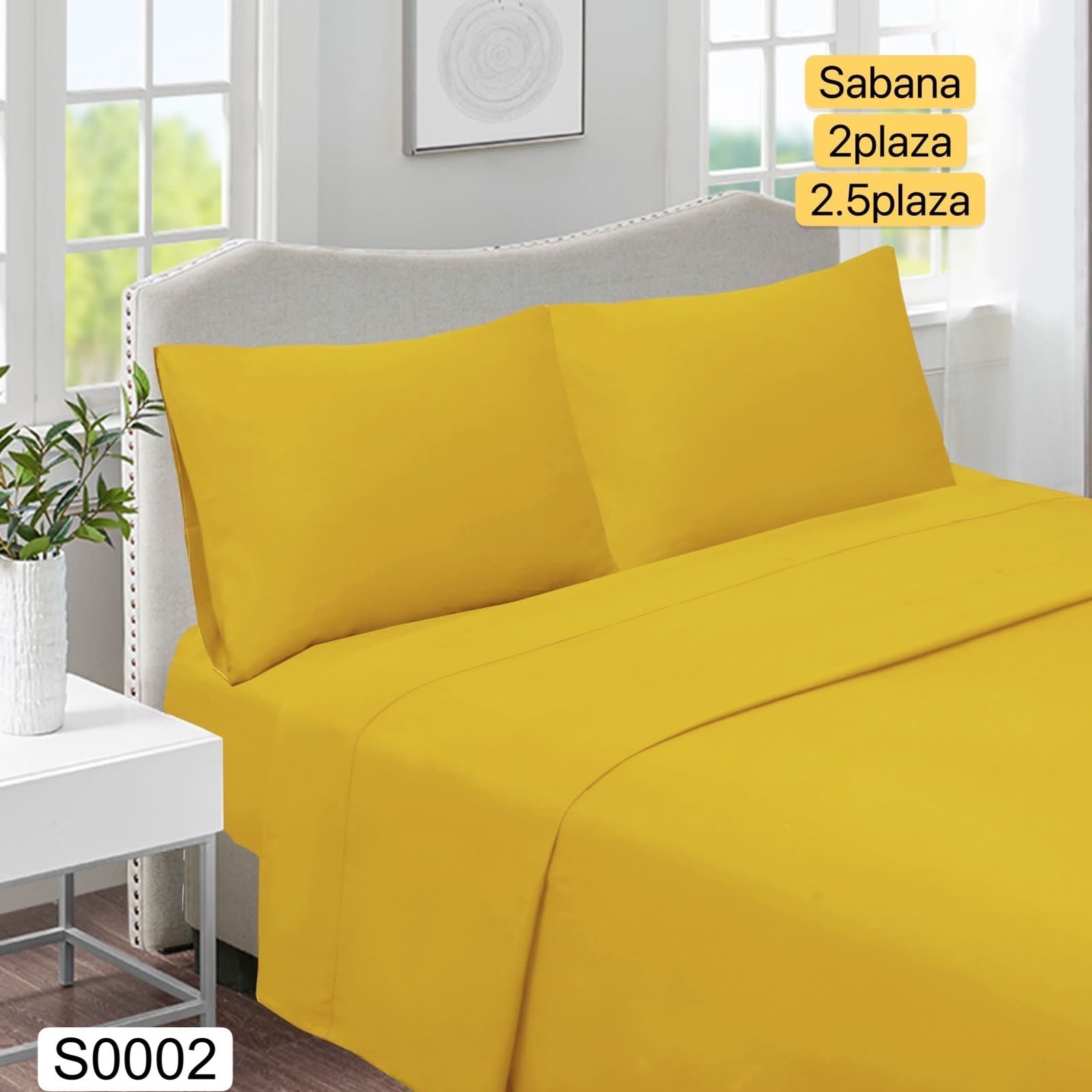 Juegos  de sábanas lisas  2 plazas