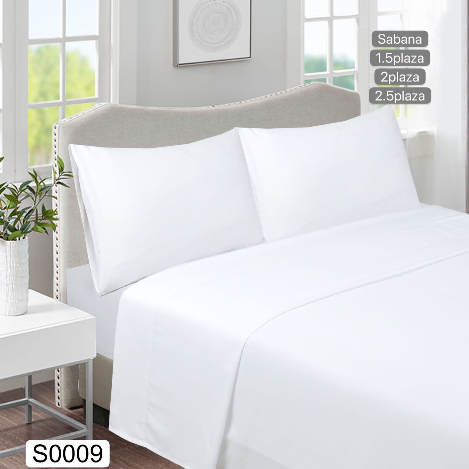 Juegos  de sábanas lisas  2 plazas