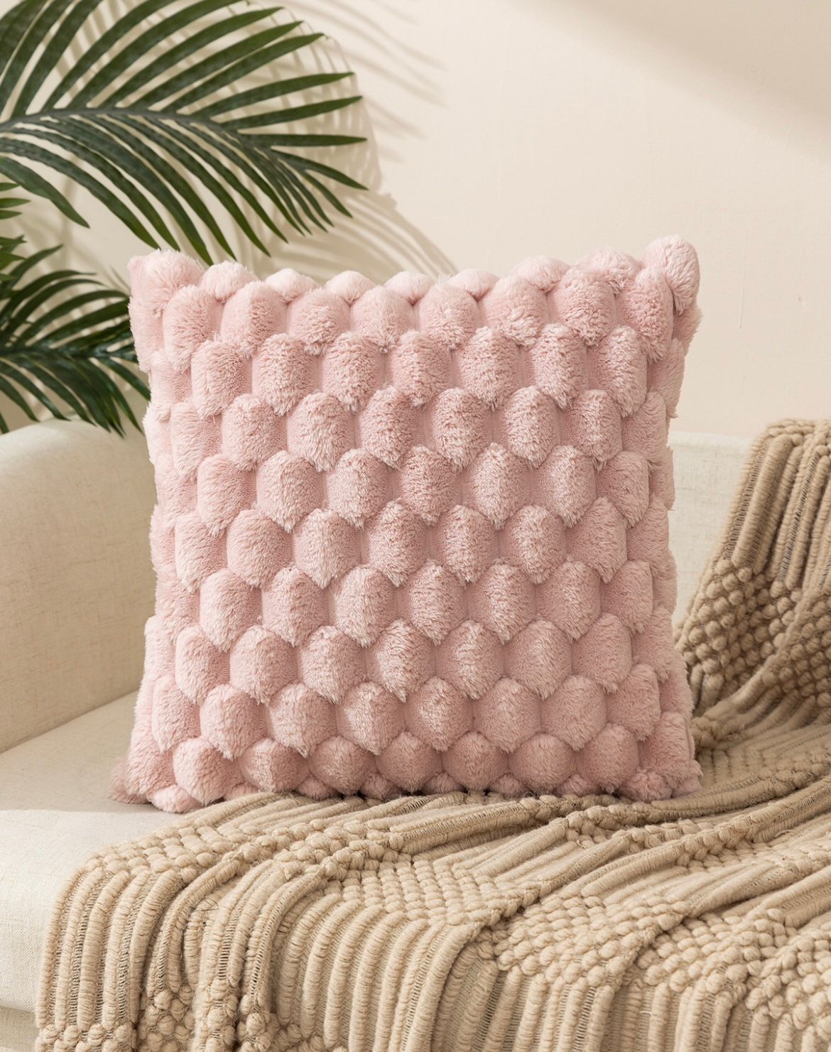 Funda de cojín extra,  diseño 3D, medida 45x 45cm