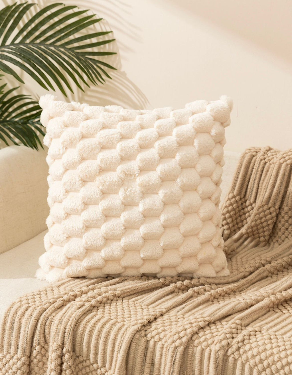 Funda de cojín extra,  diseño 3D, medida 45x 45cm