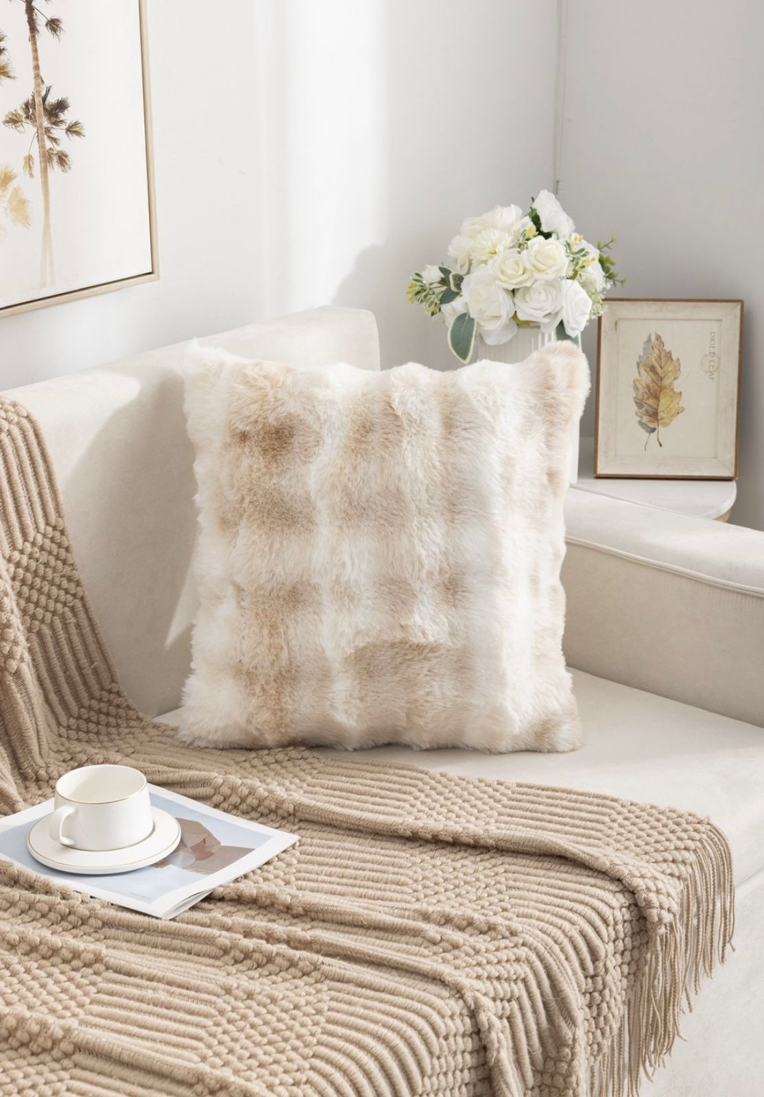 Funda de cojín extra,  diseño 3D jaspeado 45x 45cm