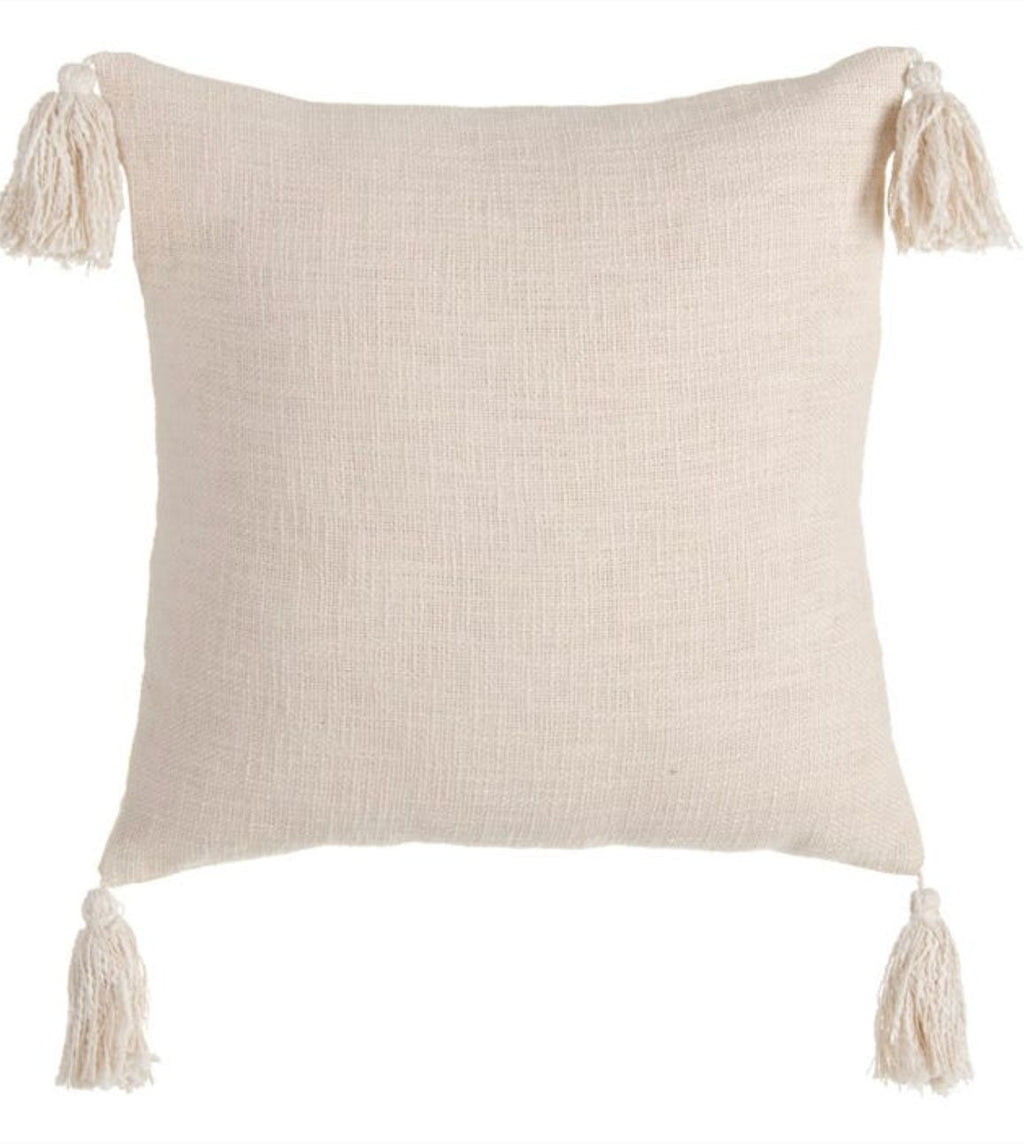 Fundas de cojines lino con flecos