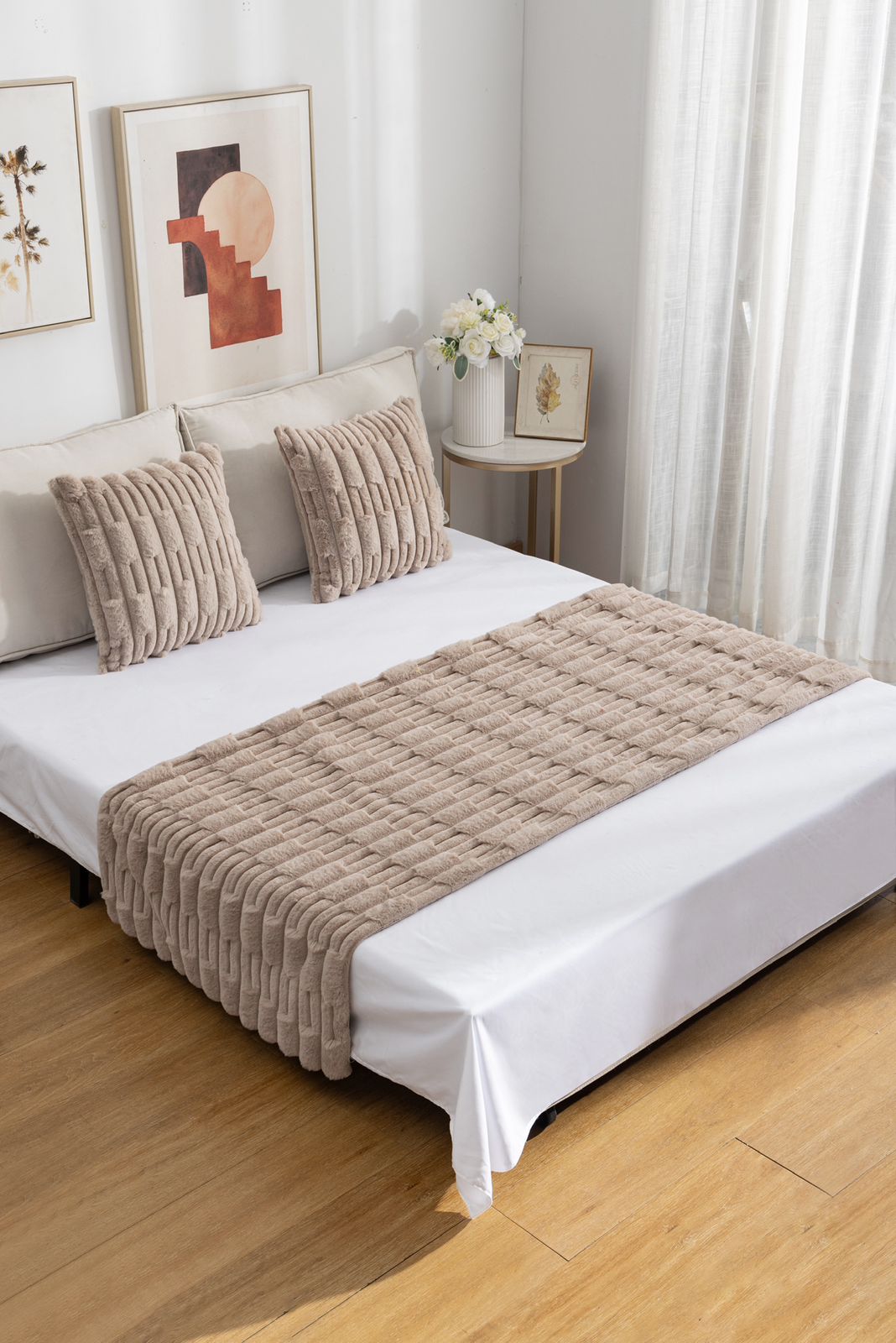 Kit de piecera con + 2 fundas  extra suave, bambu