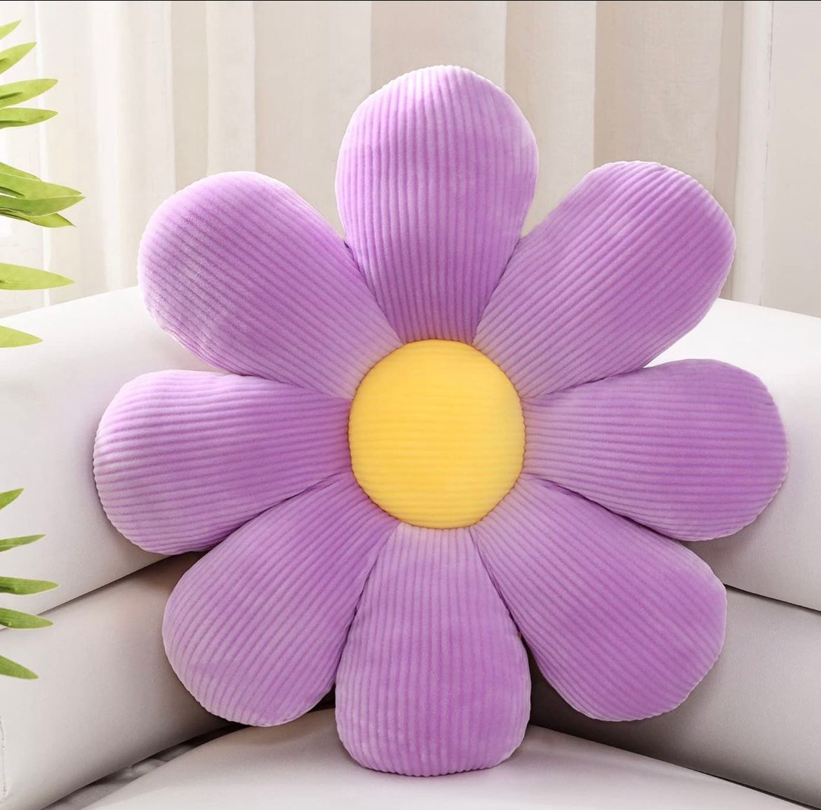 Cojín Decorativo  Forma De Flor Multicolores