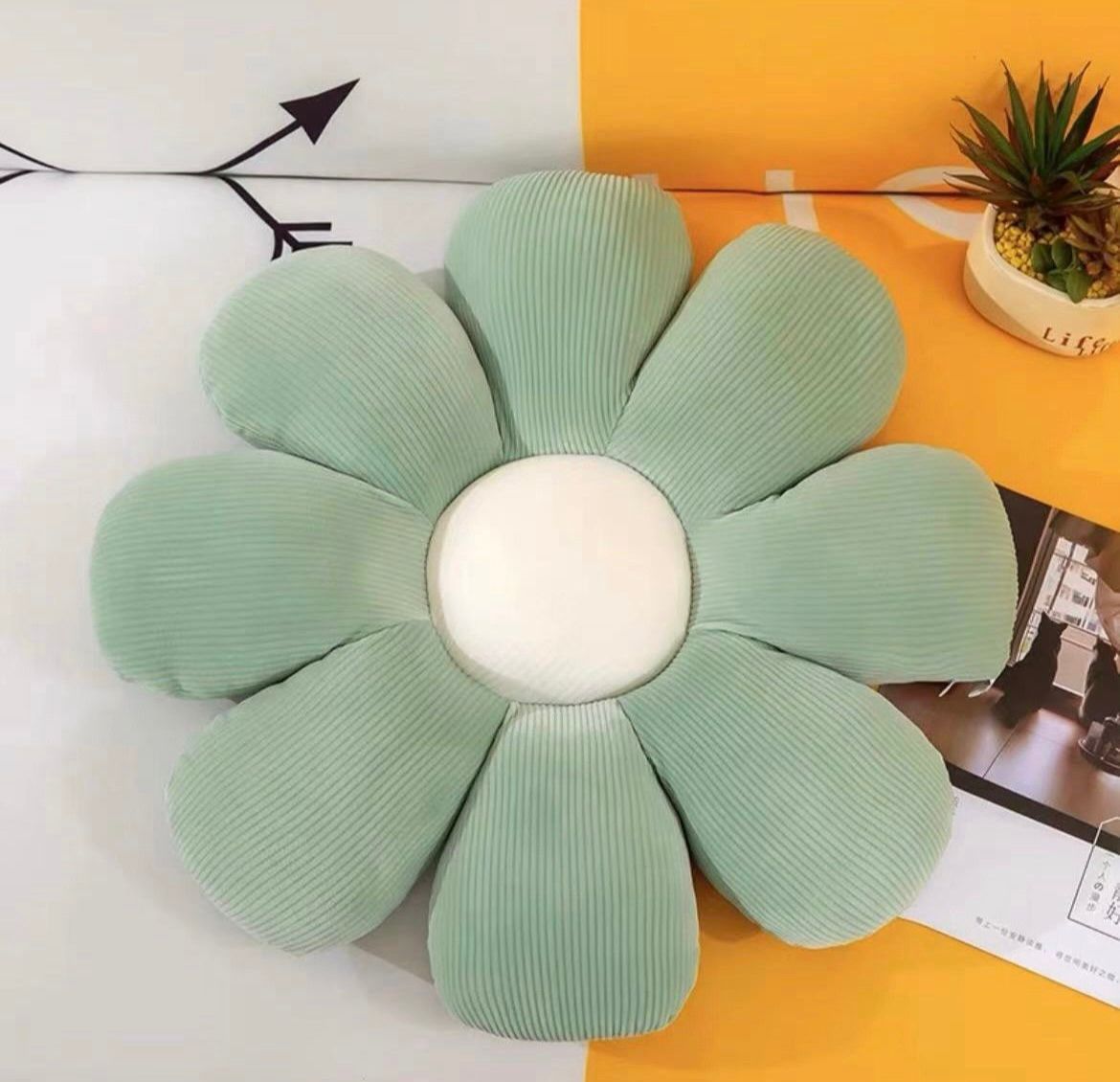 Cojín Decorativo  Forma De Flor Multicolores