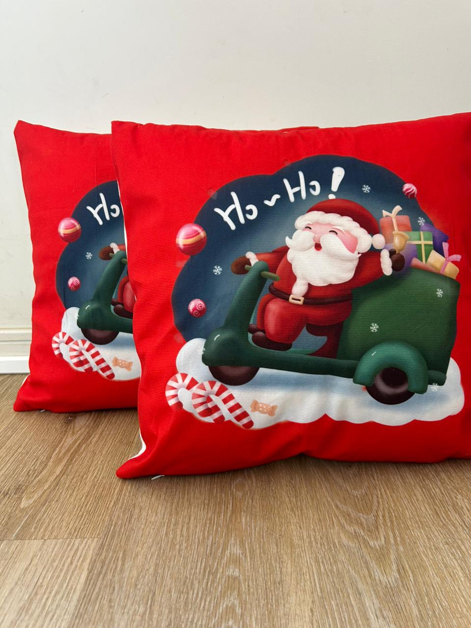 Fundas de cojines diseño navideño, ho-ho