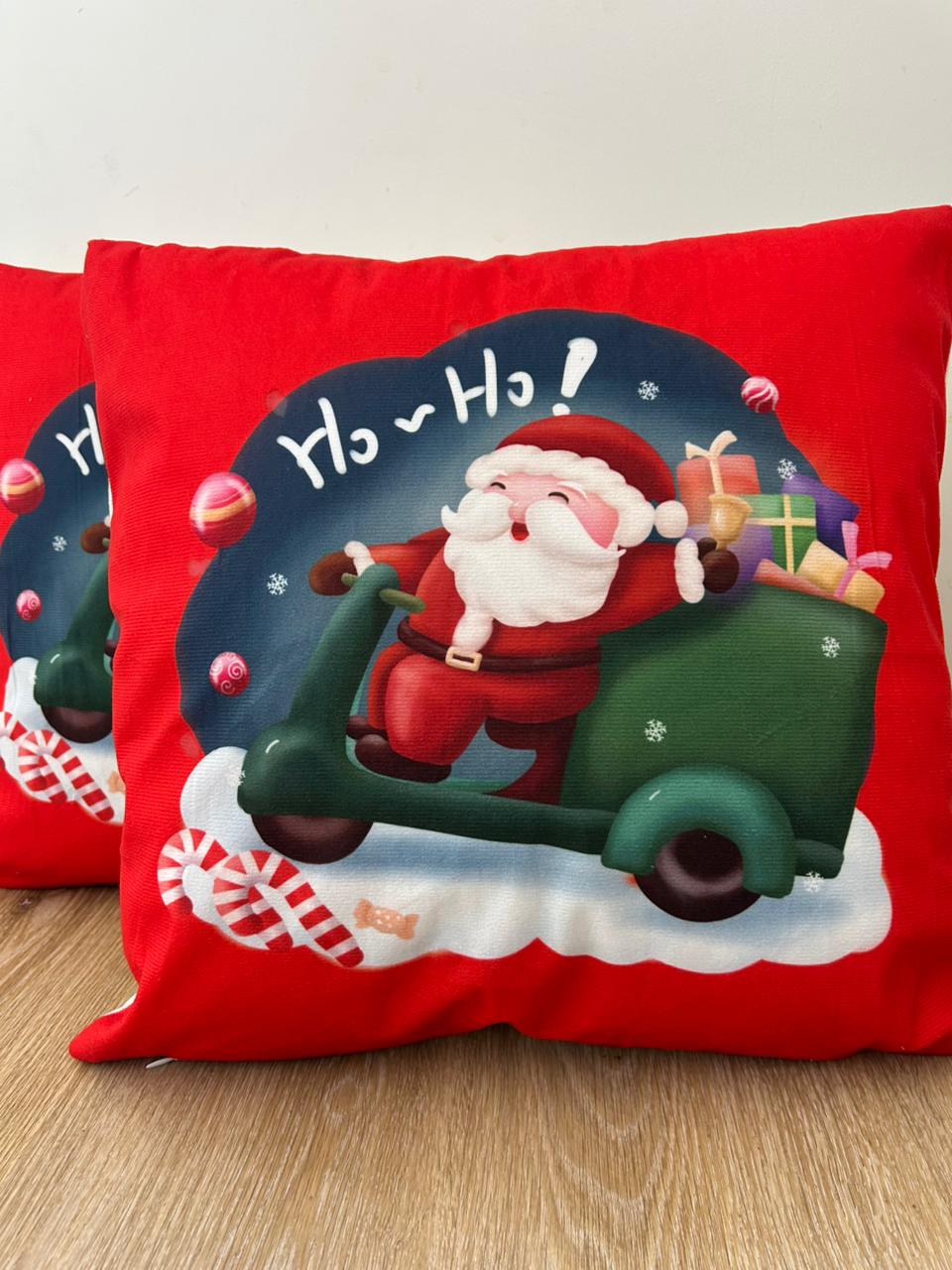 Fundas de cojines diseño navideño, ho-ho