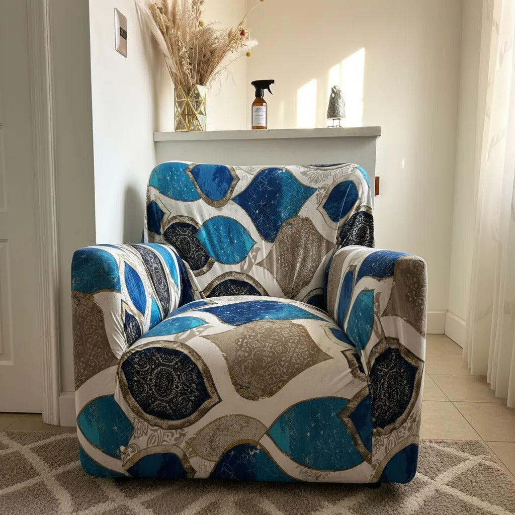 Fundas De Sofá 1 cuerpo, estampado diamantes