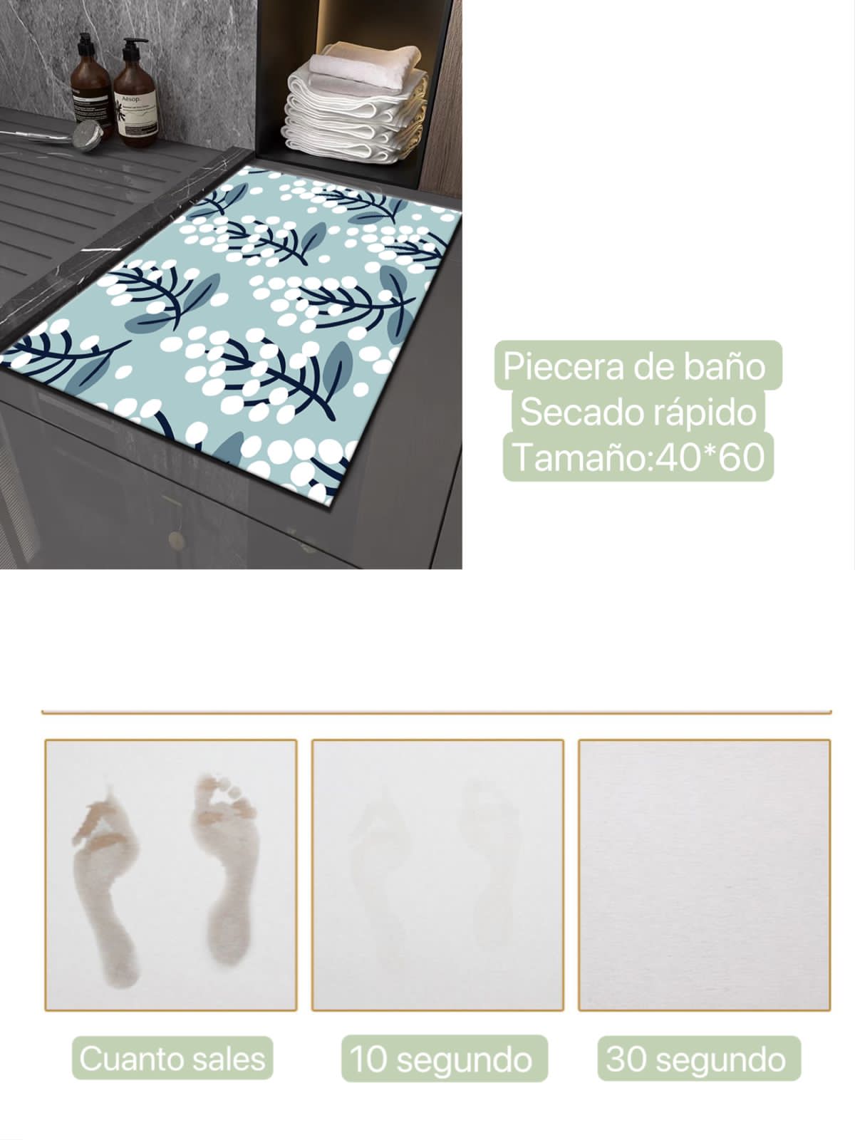 Alfombras vinílicas 40x60cm