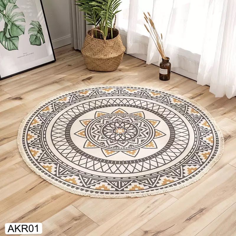 Alfombra Kilim Redonda - 120 cm