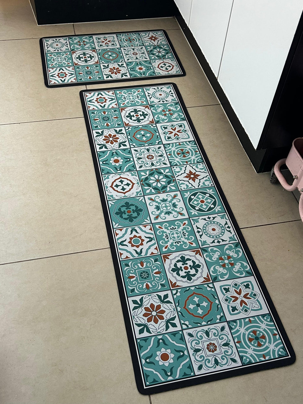 Set de 2 alfombra vinílicas  antideslizante M08