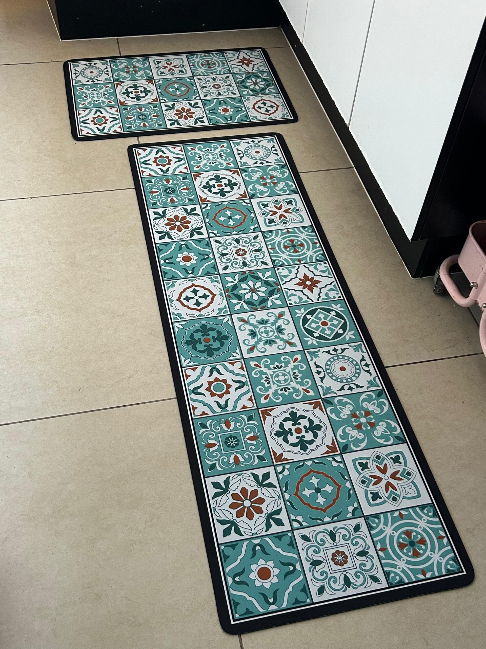 Set de 2 alfombra vinílicas  antideslizante M08