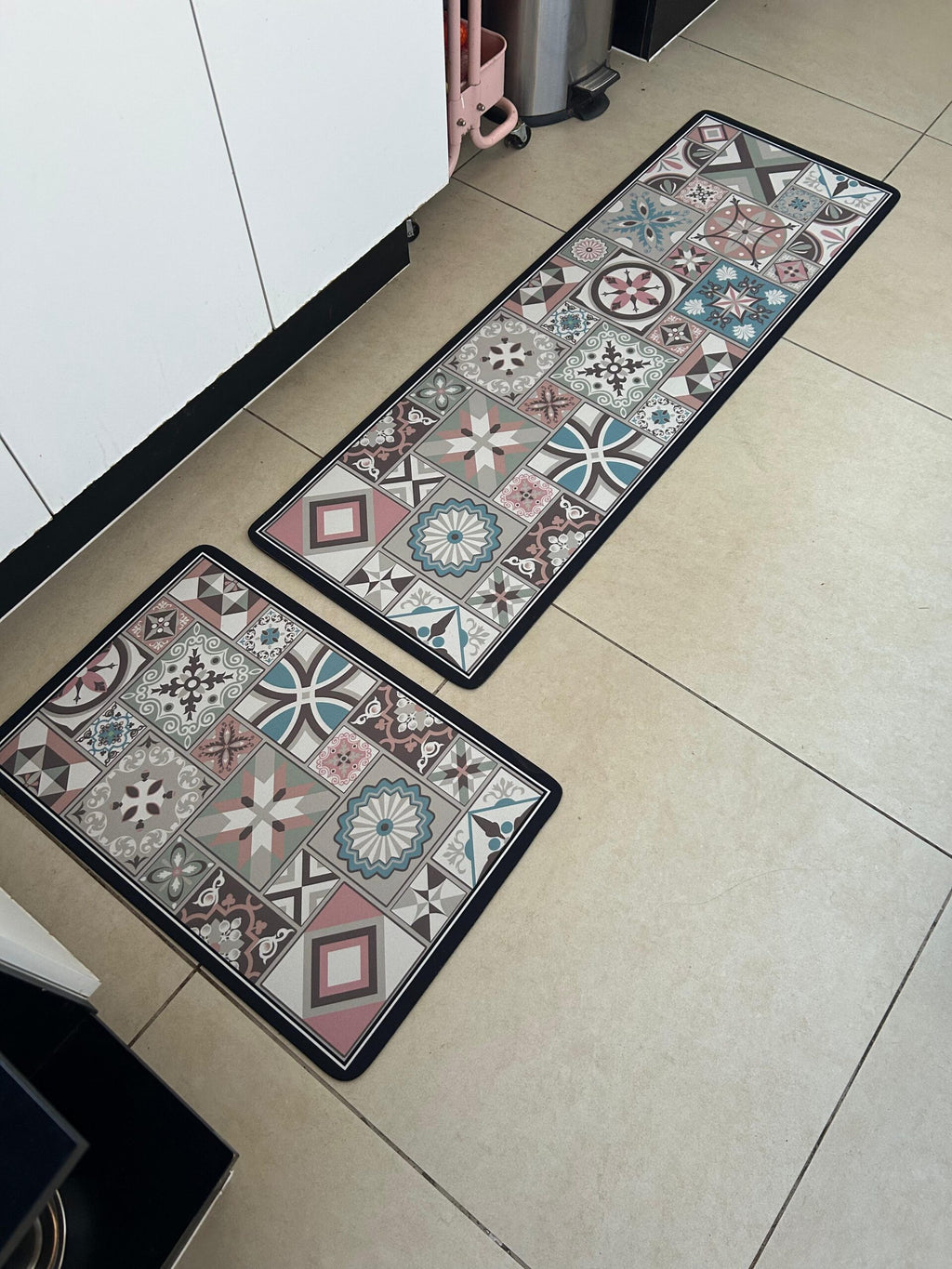 Set de 2 alfombra vinílicas  antideslizante M03