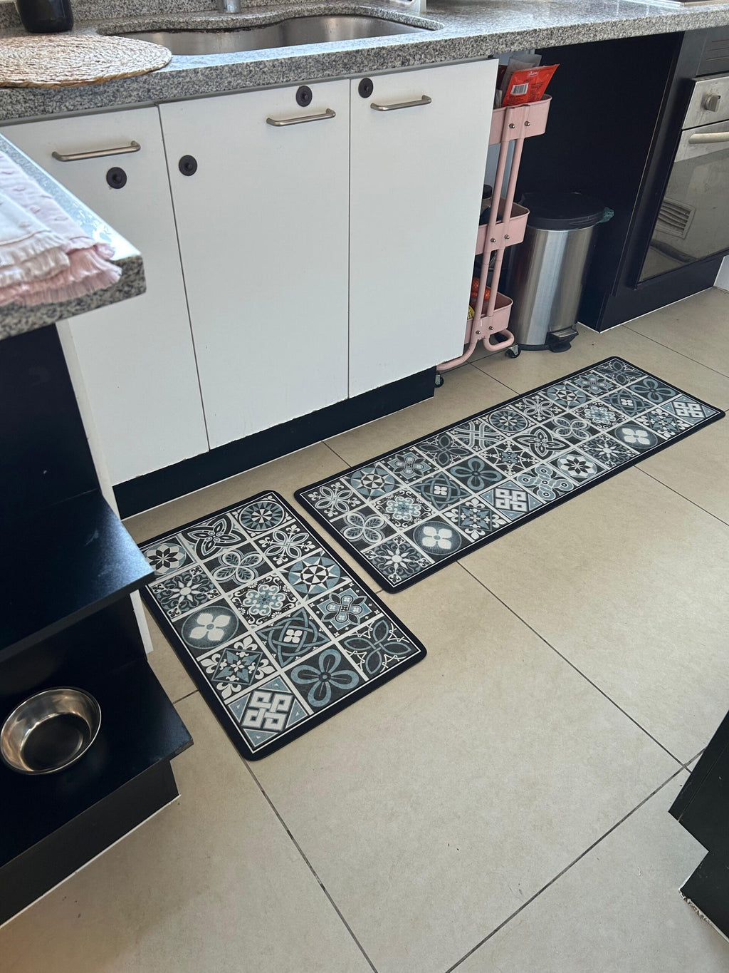 Set de 2 alfombra vinílicas  antideslizante M06