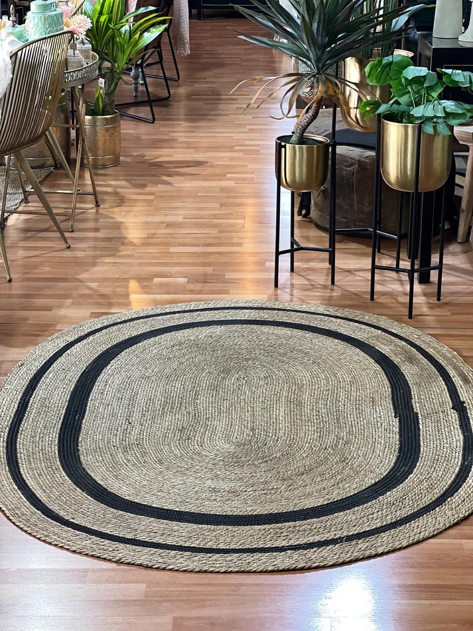 Alfombra ovalada de Yute