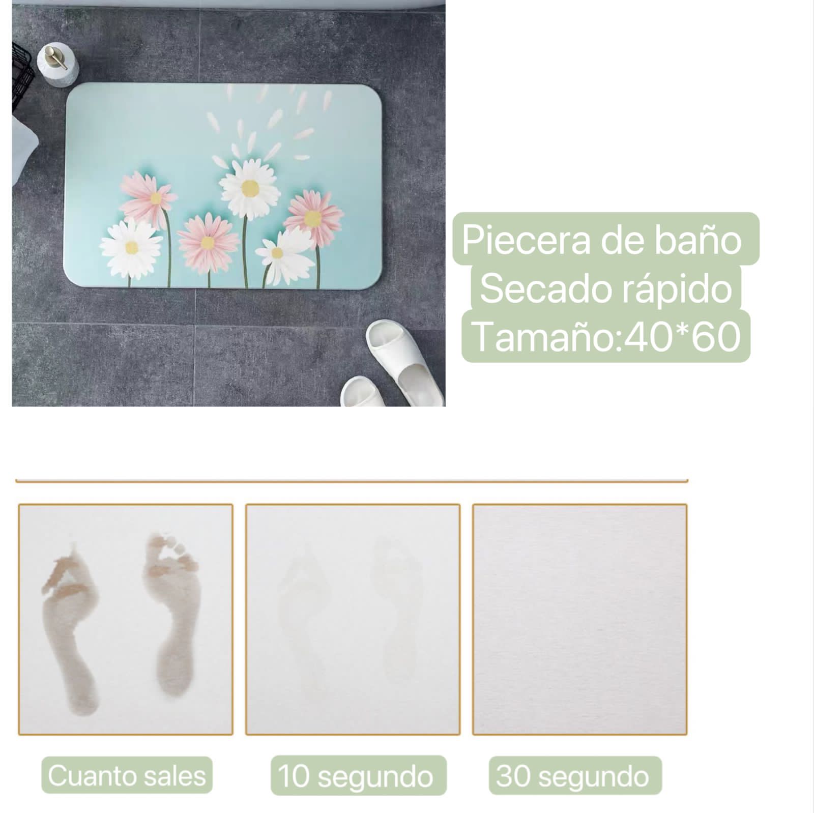 Alfombras vinílicas 40x60cm