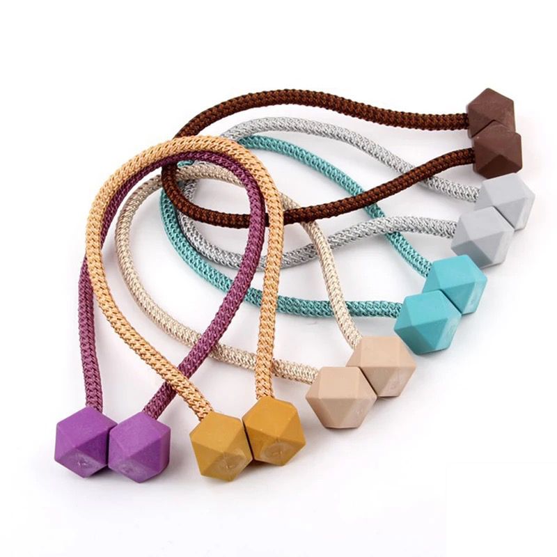 Set 2 abrazaderas de cortinas magnetica