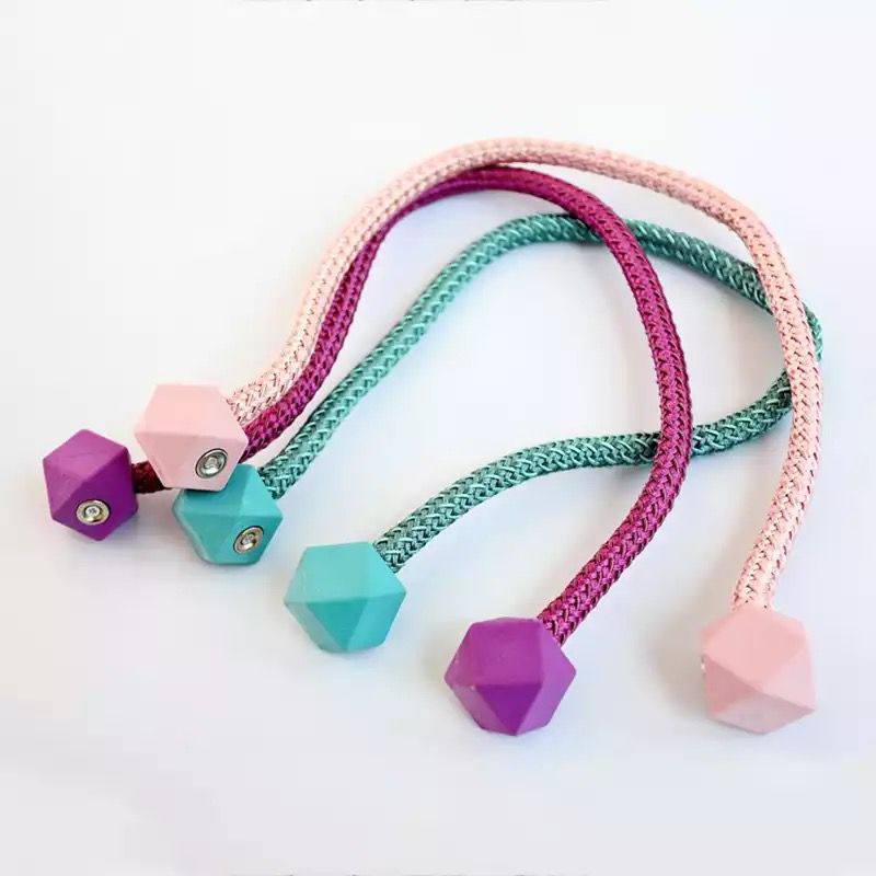 Set 2 abrazaderas de cortinas magnetica