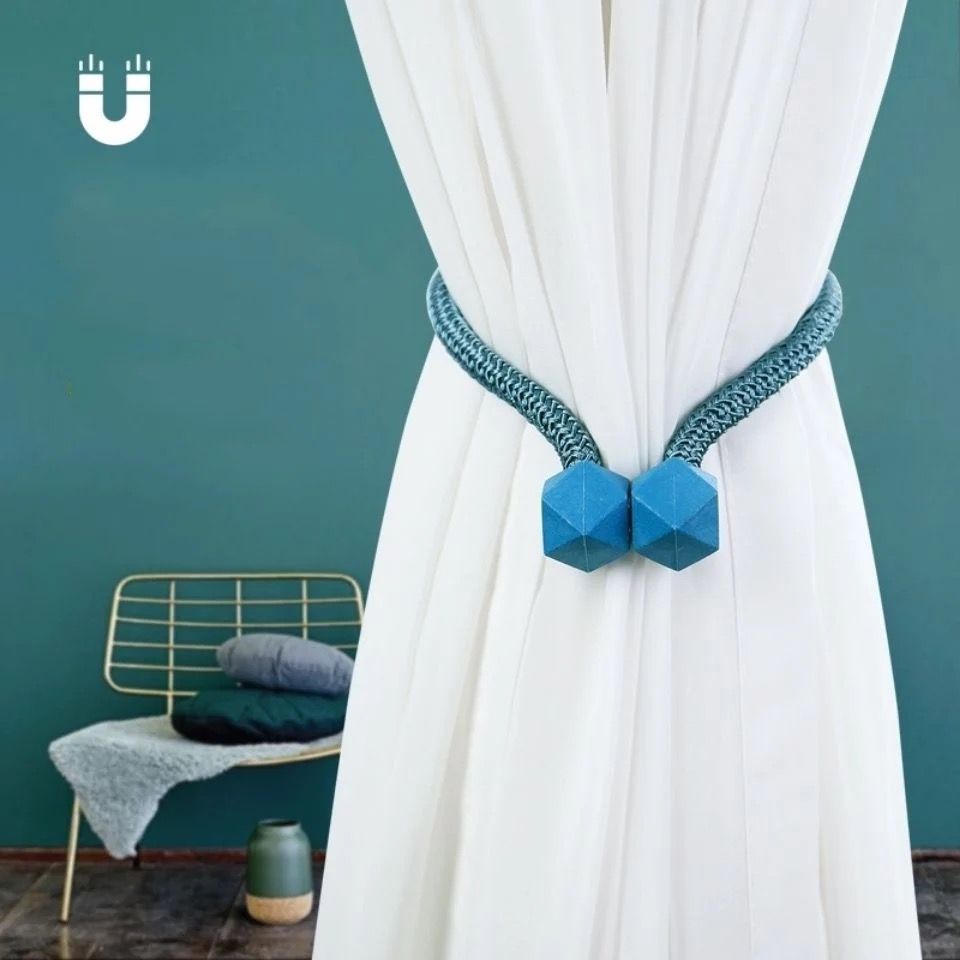 Set 2 abrazaderas de cortinas magnetica